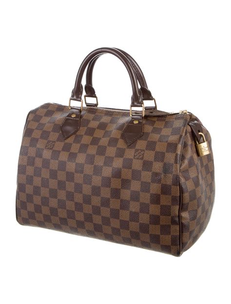 lv speedy 30 bandouliere damier ebene|speedy 30 bandouliere monogram.